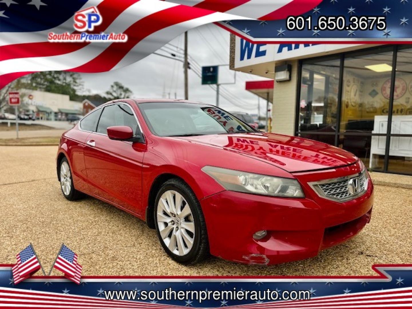 2010 RED HONDA ACCORD EX-L (1HGCS2B83AA) , located at 922 W. Beacon St., Philadelphia, MS, 39350, (601) 650-3675, 32.770447, -89.127151 - Photo#0